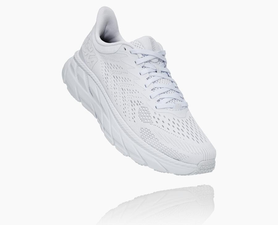 Hoka One One Løbesko Dame - Clifton 7 - Hvide - 829376NEG